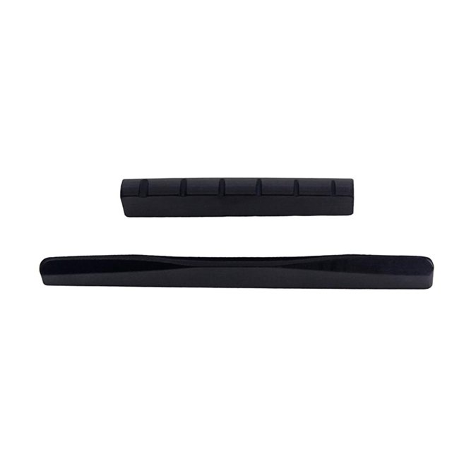 Sillín de puente de guitarra tuerca de tuerca para piezas de guitarra acústica de guitarra clásica de , negro kusrkot Sillín y tuerca de guitarra