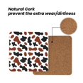 thumbnail image 4 of Xecao Brown Black Cow for MDF Cork Coaster 4 Pcs,Drink Coasters,Suit for House Warming Gifts New Home ,Coffee Table Decor-Square, 4 of 7