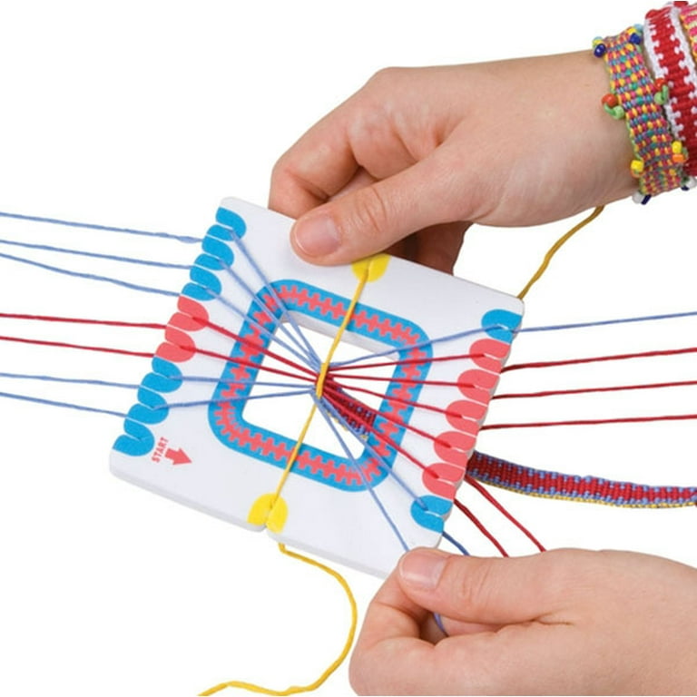 funny] Make Your Own Design Bracelet Braiding Kit Diy Twist 12 Bracelets  Toys Rainbow Rope Weaving Machine Learn Toy Girl Gift - Furniture Toys -  AliExpress