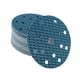 thumbnail image 1 of 50 piezas de discos de lijado de 6 pulgadas con 15 agujeros, papel de lija de 120 granos, universal para reparación automotriz, azul, 1 of 7