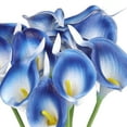 thumbnail image 3 of Unique Bargains Artificial Calla-Lily Flowers 12 Stem Bouquets Blue, 3 of 7
