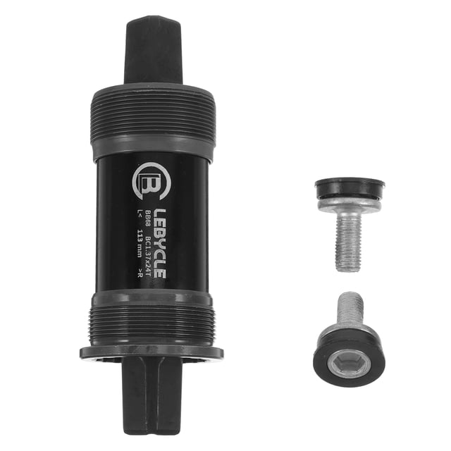MasteelfCA Bottom Bracket Carbon Steel Threaded 113mm Mtb Bottom Bracket Mountain Bike Part