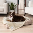 thumbnail image 4 of PetAmi Fluffy Waterproof Dog Blanket For Small Medium Dogs, Soft Warm Pet Sherpa Throw Pee Proof Couch Cover, Reversible Cat Puppy Bed Blanket Sofa Protector, Plush Washable Pad (Beige Cream, 29x40), 4 of 10