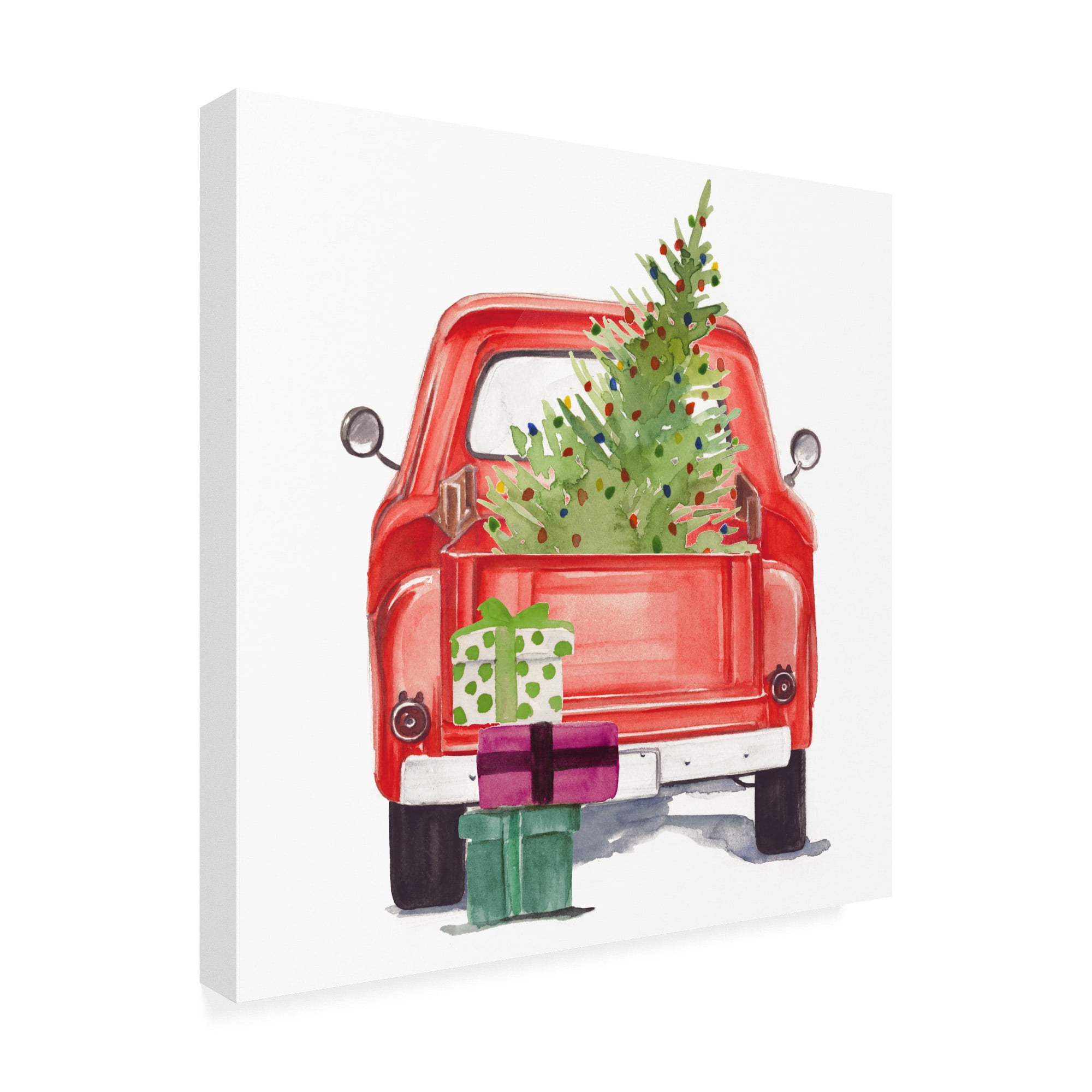 Trademark Fine Art 'Christmas Cars III' Canvas Art by Jennifer Paxton Parker