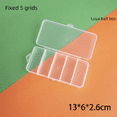 thumbnail image 4 of Caja de almacenamiento de escritorio con 10, 15 y 24 botones transparentes para accesorios de pesca, joyería y cosméticos, 4 of 5