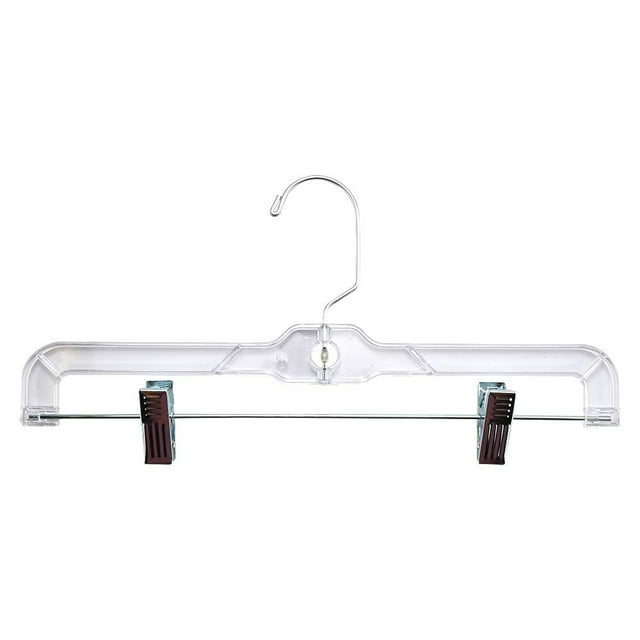 Ganchos para Pantalón Mainstays Plástico Cristal Giratorio Incluye Clips 2 Piezas Transparente