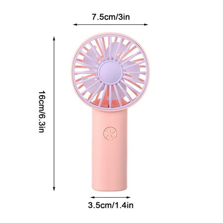 

Fan Clearance 2022 New Handheld Small Fan Summer Mini Portable Electric Storage Multicolor Fan