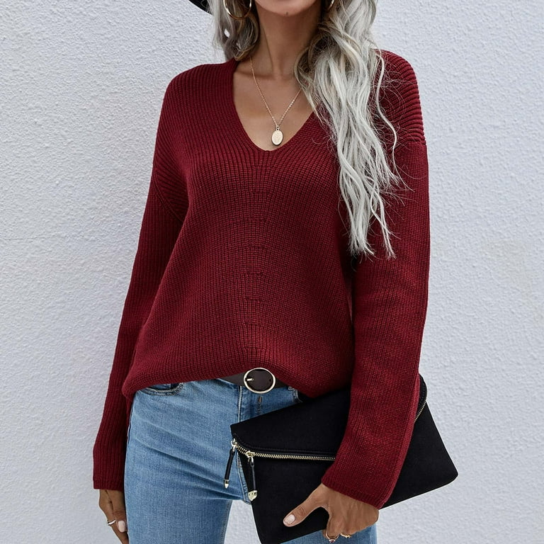 Burgundy hotsell jumper ladies