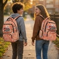 thumbnail image 3 of FUIALDOLG Waterproof School Bag for Outdoor Daily Use, Polyester Lightweight Bookbag, Red Tractor, 3 of 9