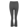 thumbnail image 5 of JJHGVB High Waisted Flare Leggings Flared Yoga Pants Flare Leggings No Front Seam Comfy Pants Women Womens Flare Pants Work Trousers for Women Ladies Pants Dark Gray 2XL, 5 of 9