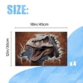 thumbnail image 2 of BaHomeck placemats Set of 4 Dinosaur T-Rex Face Breaking Through Red Brick Wall Cotton Linen rectangle Placemats for Kitchen Dining Table Indoor,Outdoor,18*12inch, 2 of 4