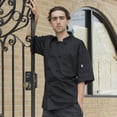 thumbnail image 4 of Uncommon Threads 0430-0110 Antigua Chef Coat Short Sleeve with Mesh in Black - 6XLarge, 4 of 4