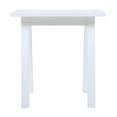 thumbnail image 6 of GZXS Modern White Accent End Table, Slatted-Top Side Table with Solid Acacia Wood Legs, Rectangular Sofa or Bedside Table, 200 lbs Weight Capacity, Easy Assembly, 6 of 10