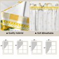 thumbnail image 5 of Swag Valance Curtains for Windows, Sunflower Light Filtering Kitchen Curtains with Rod Pocket, Yellow Flowers Yellow Plaid Farmhouse Window Treatment Valances for Living Room, 28x36 - 2 PCS, 5 of 9