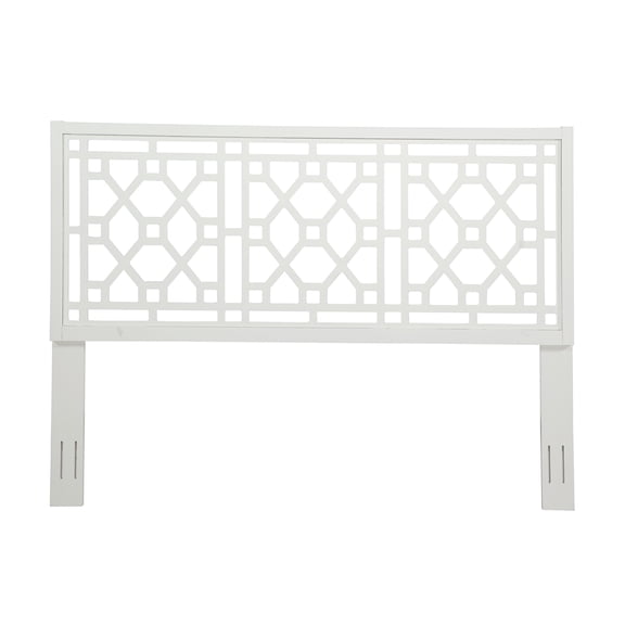 JERFIT White King Headboard, Poplar Wood, Adjustable Height