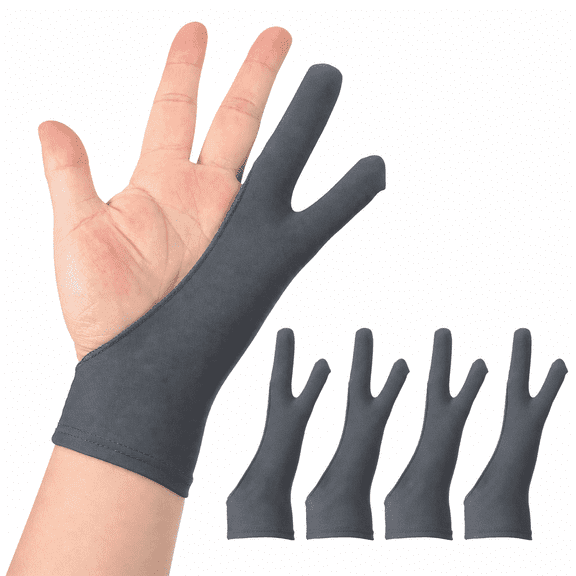 Breathable 2-Finger Drawing Glove for Artists, Tablet Glove