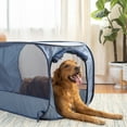 thumbnail image 4 of (2 pack) Vibrant Life Soft-Sided Pop Open Dog Kennel, Blue, Large, 4 of 16