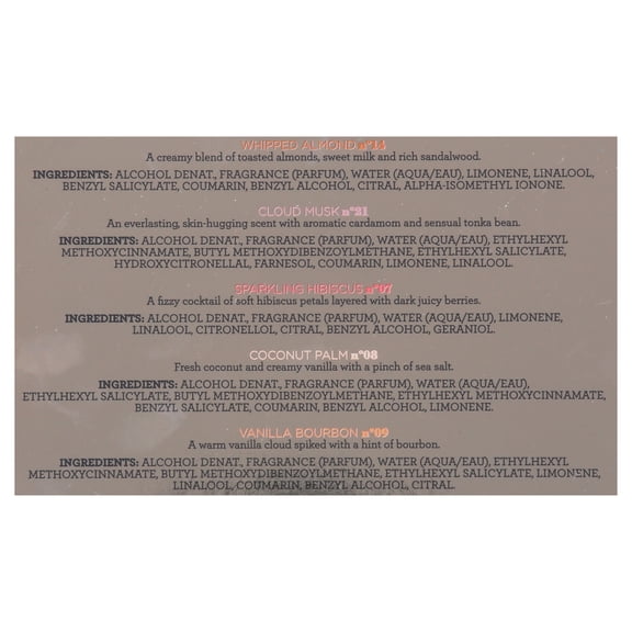 MIX:BAR Scent Discovery Set, 5ct Fragrance Gift Set for Women - EDP 0.25 fl. oz.