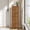 6-walnut, variant on Modern 3 Drawer Dresser for Bedroom, 37" Tall Mid Century Chest of Drawers with Fluted Wood Panel, Wood