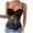 Black, variant on Corset Tops for Women Floral Lace Sheer Mesh V Neck Adjustable Strap Bustier Crop Tank Tops Bodysuit Party Clubwear