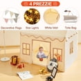 thumbnail image 2 of Carpa Playhouse Play Tent RONGFA para niños con tapete acolchado y luces en forma de estrella, 2 of 7