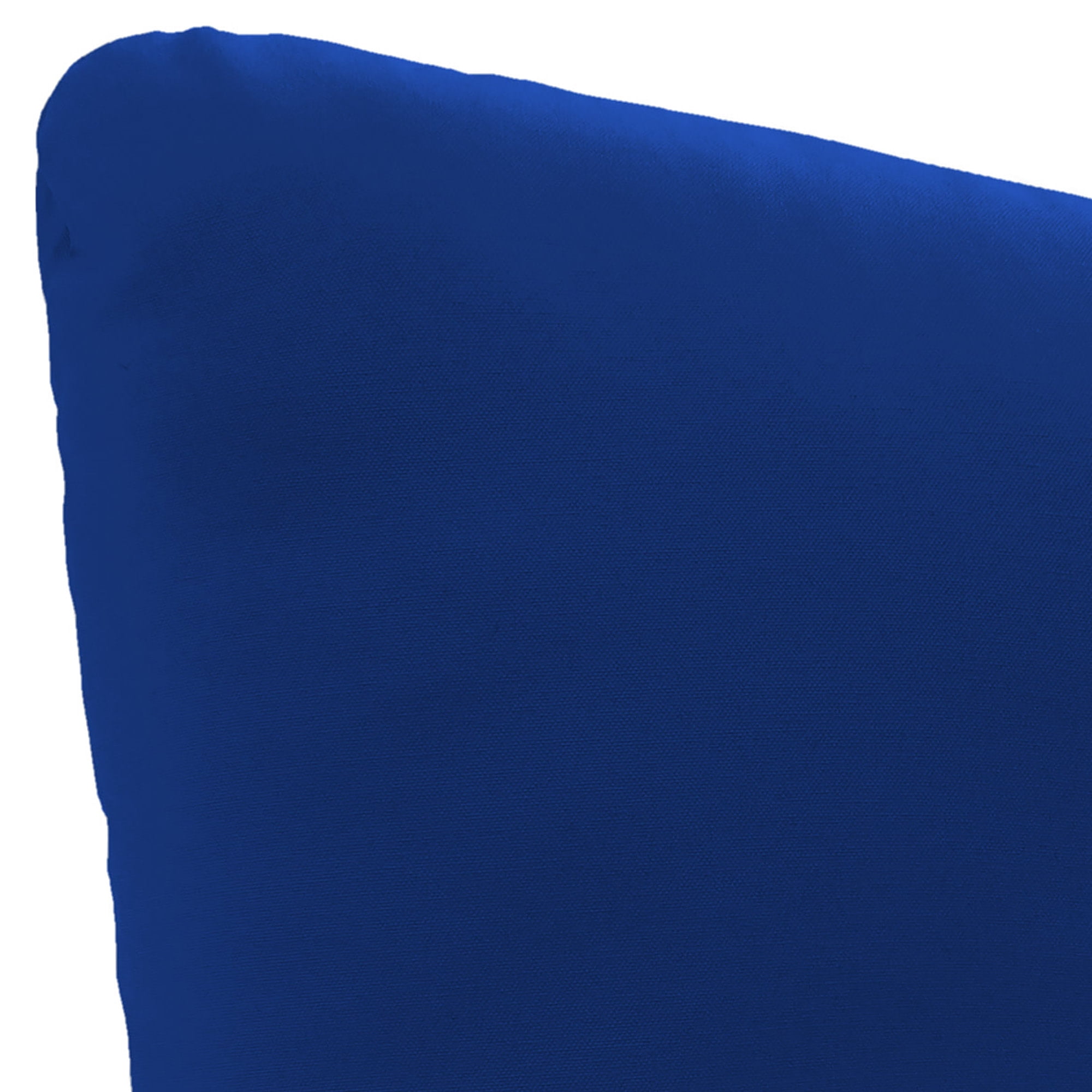 Jordan Manufacturing 23.5" x 24" Canvas Cobalt Blue Solid Square Tufted Outdoor Deep Seat Chair Back Cushion with Fabric Button