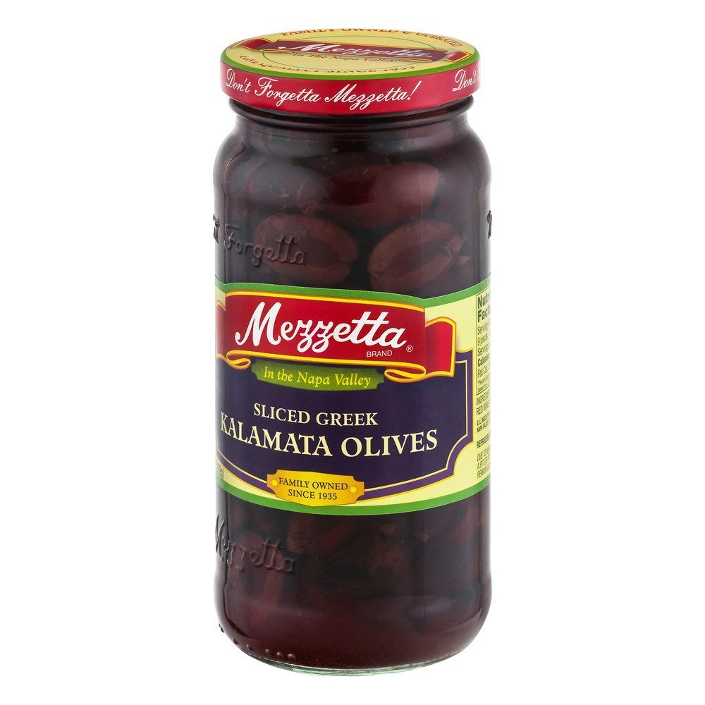 Mezzetta Sliced Greek Kalamata Olives, 5.75 oz [Pack of 6]