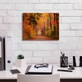 thumbnail image 3 of Epic Graffiti 'Autumn Road' by David Hammond, Giclee Canvas Wall Art, 16"x12", 3 of 6