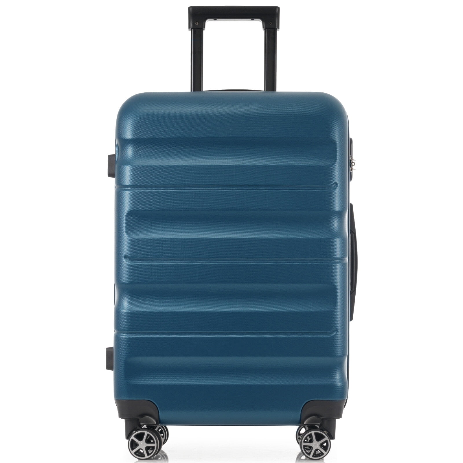 Hard Shell Luggage Hardshell ABS Luggage Set, 24-Inch Checked Suitcase with Spinner Wheels, Lightweight Travel Luggage with 2 Packing Cubes for Men & Women,Carry On Hard Shell Luggage