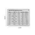 thumbnail image 4 of 2 pack Magnetic Kitchen Conversion Chart Endurance Stainless Steel Refrigerator Magnet Magnetic Kitchen Measurement Conversion Chart for Cups Tablespoons Teaspoons Fluid Oz Milliliters, 4 of 5