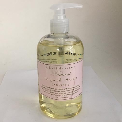 K Hall Designs Liquid Hand Soap 12 Oz Peony Walmart