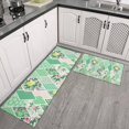 thumbnail image 2 of Pioneer Flower Floral Print Pattern Kitchen Rugs Sets Of 2,Anti Fatigue Kitchen Mat Rugs Non Slip Washable,Decorative Kitchen Floor Mats for Kitchen,Sink,Laundry,17"x30"+17"x47", 2 of 7