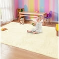 thumbnail image 3 of Sanmadrola Super Soft Shaggy Rugs Carpets 2.4x5.2 Feet Plush Area Rugs for Living Room Bedroom, Fluffy ​Rug for Nursery Playroom Dorm Room, Shag Plush Rug for Teen Room Decor Beige, 3 of 8