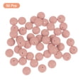 thumbnail image 3 of Uxcell 50 Pack 12mm Silicone Beads, Round Loose Rubber Bead for DIY Dark Pink, 3 of 7