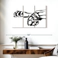 thumbnail image 3 of Elephant Stock Linear Paws Ii Wall Art - Horizontal Multi Panel Canvas - Living Room Wall Decor - Animal Multi Panel - White And Black Decor By Jennifer Paxton Parker - 38" x 24", 3 of 8