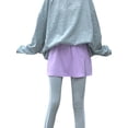 thumbnail image 3 of ITFABS Chandail à Capuchon Taille Haute pour Femmes Jupe de Fête de Rue Fendue sur le Côté, 3 of 4
