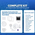 thumbnail image 6 of Universal Above Ground Pool Skimmer Kit - Heavy Duty Thru-Wall Skimmer with Complete Accessories | Wall Mounted Pool Skimmer System for Leaves, Bugs Debris | Fits Standard Pool Wall Openings, 6 of 9