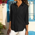 thumbnail image 2 of Clothing 2025 Super Soft Wrinkle Free Button Down Shirts for Women Formal Work Dress Blouses Tops Womens Button Down Shirts Boyfriend Long Sleeve Oversized Blouses Tops, 2 of 6