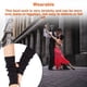 thumbnail image 3 of Calcetines de baile latino Sonducket 1 par calentador de piernas Negro, 3 of 6