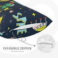 thumbnail image 5 of Daiia Funny Spaceships Bedding Waterproof Pillow Protector Zippered Queen – Bed Bug Proof Pillow Encasement-16"x24", 5 of 9