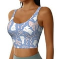 thumbnail image 2 of Lsque Vintage Easter Printed Women'S Sports Bra, Compression, Moisture Wicking, High-Impact Sports Bra For Women,Supportive sports bra-Large, 2 of 8