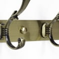 thumbnail image 3 of REGALWOVEN 13.6" Dual 4 Hooks Coat Rack Wall Hooks Coat Hooks Bronze, Plating, 3 of 6