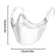 thumbnail image 4 of Mascarilla transparente con almohadillas para la nariz, plegable, reutilizable, transparente, protector facial grande (púrpura) Sailing Electrónica, 4 of 4
