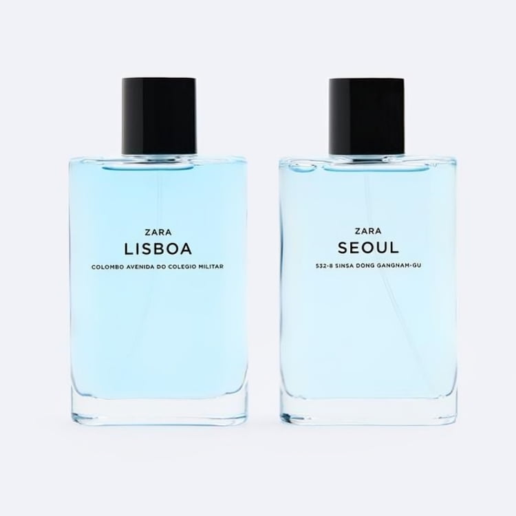 ZARA SEOUL & LISBOA Duo SET 2 x 3.04 oz (90 ml) Fragrance Men EDT
