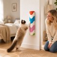 thumbnail image 6 of 11.8" Cat Wall Climbing Carpet Scratcher, Wall-Mounted Cat Scratching Post, C𝐚t Corner Scratcher, C𝐚t Scratching Post for Wall, Cabinets, Doors, Smooth Surfaces and Furniture Sides, 6 of 7