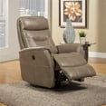 thumbnail image 4 of Pemberly Row Polyester / PU Power Swivel Glider Recliner in Linen Brown, 4 of 6