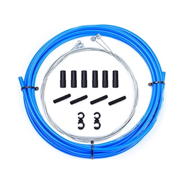 Greeniant Juego de carcasa de cambio de freno, componentes universales de repuesto para ciclismo, accesorios para bicicletas, Kit de Cable para Ciclismo Azul