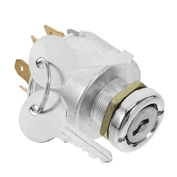 Tractor Ignition Lock Switch with Key Start, Automotive Starter Switch for Car Iron, Size 5.50X3.50X3.50CM