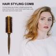 thumbnail image 4 of Pointed Tail Comb Roller Brush For Blow Drying Round Hair Hairbrush Combs Modeling Man Wooden, 4 of 6