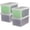 Clear, variant on IRIS USA 44Qt Plastic File Box, Stackable Nestable, Pearl, 4Pk